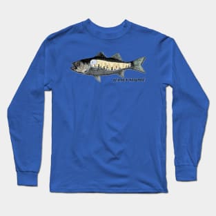 Jersey shore surf fishing light house Long Sleeve T-Shirt